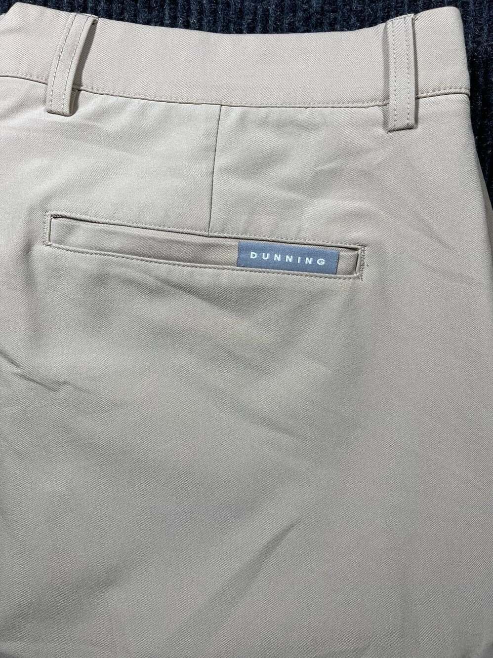 Dunning Men's Beige Performance Golf Trousers Pants Size 35x32